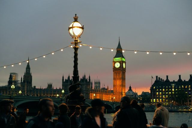 London at night